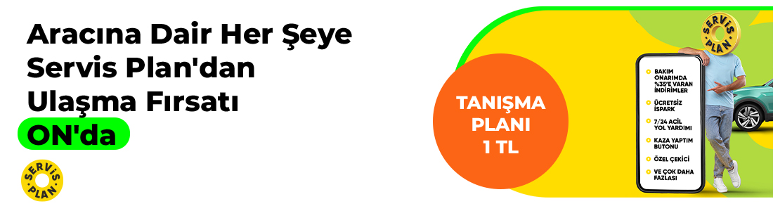 Servis Plan Yıllık 1 TL Kampanyası 