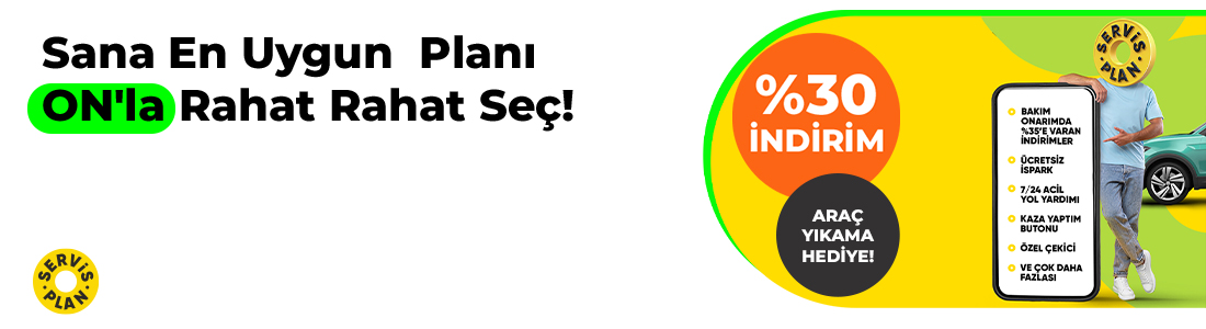 Servis Plan 30% İndirim Kampanyası