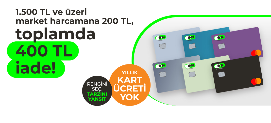 ON Kredi Kartı Market Kampanyası