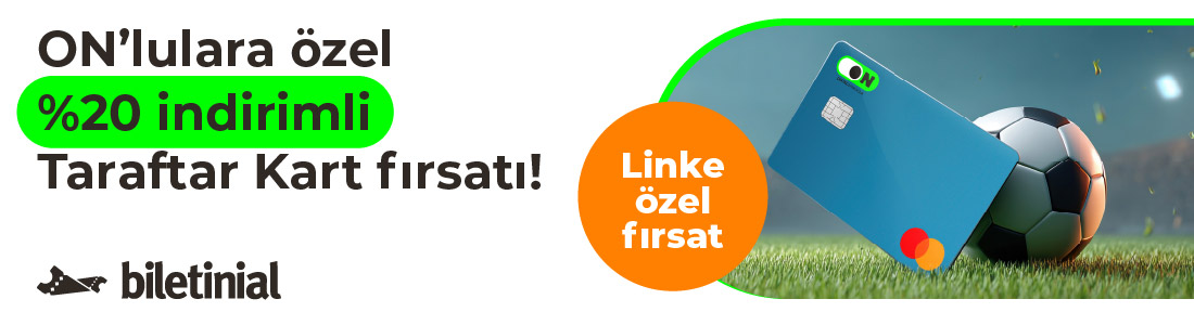 Biletinial Taraftar Kart %20 İndirim Kampanyası