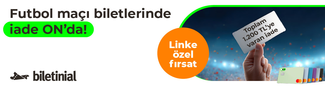 Biletinial ON Kredi Kartı İade Kampanyası