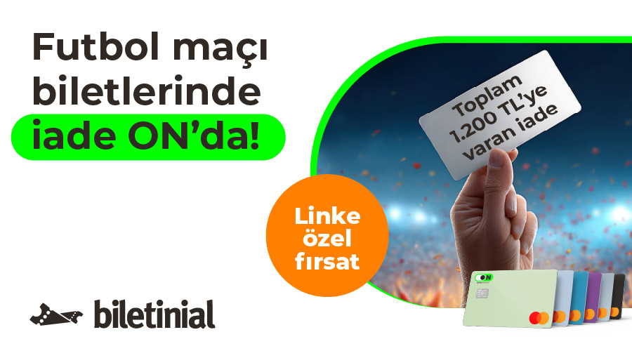 Biletinial ON Kredi Kartı İade Kampanyası