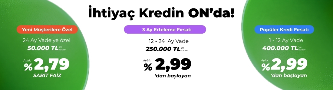 ON Dijital İhtiyaç Kredisi