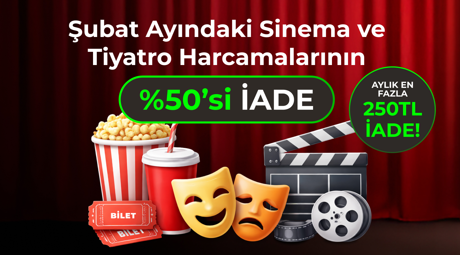 ON Kredi Kartı Sinema ve Tiyatro Kampanyası