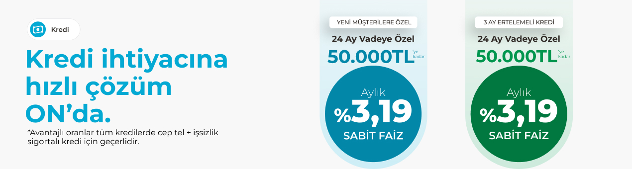 ON Dijital İhtiyaç Kredisi