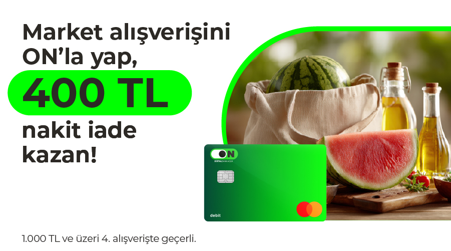 ON Banka Kartı Market Kampanyası